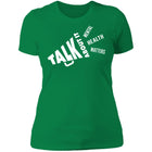 Ladies Talk About It (White Bullhorn) Fitted Tee