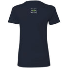 Ladies Talk About It (Lime Bullhorn on dark) Fitted Tee