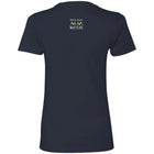 Ladies' Learn How To Ask (Lime Bubbles on dark) Fitted Tee