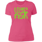 Ladies' Learn How To Ask (Lime Bubbles on bright) Fitted Tee