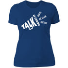 Ladies Talk About It (White Bullhorn) Fitted Tee