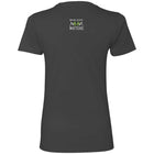 Ladies Talk About It (Lime Bullhorn on dark) Fitted Tee