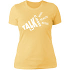 Ladies Talk About It (White Bullhorn) Fitted Tee
