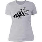 Ladies Talk About It (Black Bullhorn) Fitted Tee