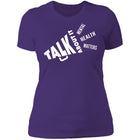 Ladies Talk About It (White Bullhorn) Fitted Tee