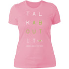 Ladies Talk About It (Grid) Fitted Tee