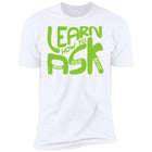 Learn How To Ask (Lime Bubble on White) Tee