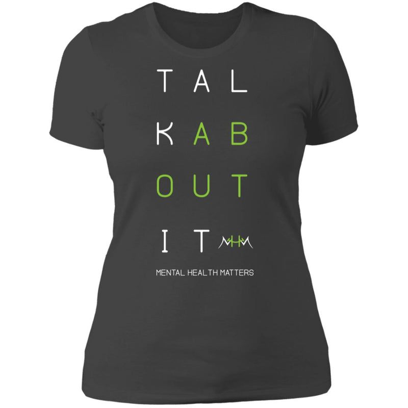 Ladies Talk About It (Grid) Fitted Tee