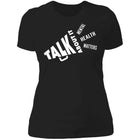 Ladies Talk About It (White Bullhorn) Fitted Tee