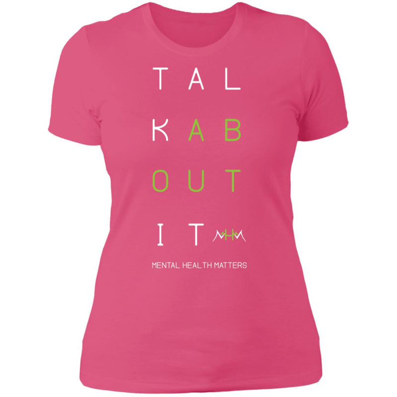 Ladies Talk About It (Grid) Fitted Tee