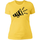 Ladies Talk About It (Black Bullhorn) Fitted Tee